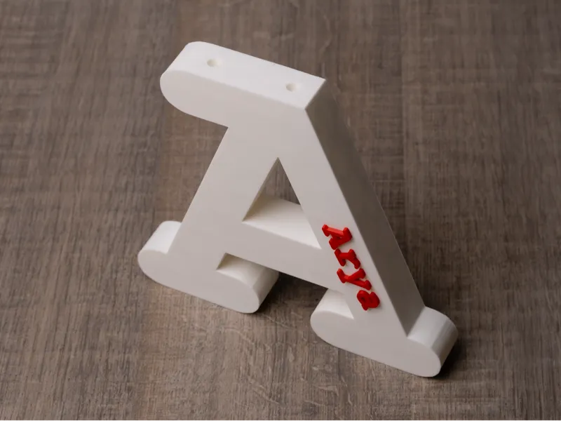 Alphabet letters with bunny ears