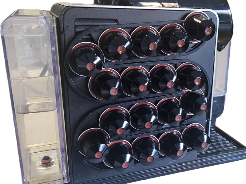 Nespresso stick-on capsule holder