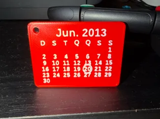 Valentine Calendar Keychain – Custom Date