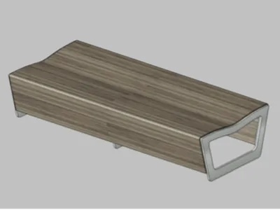 1:20 Park Bench model
