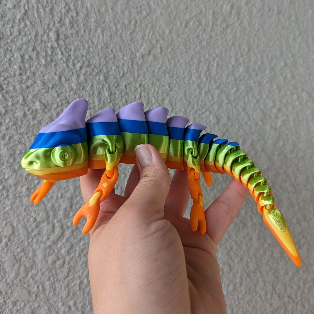 Miniatura 2 do modelo 3D Flexi chameleon