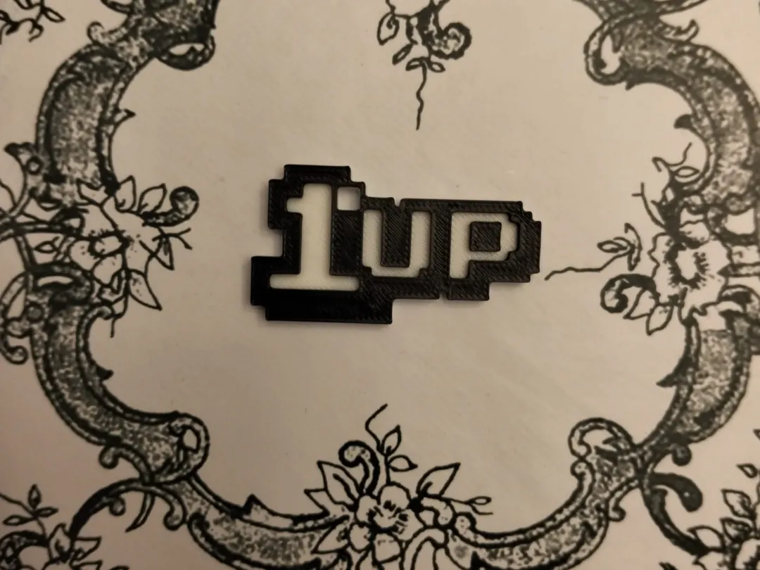 1up keychain - Free 3D Print Model - MakerWorld