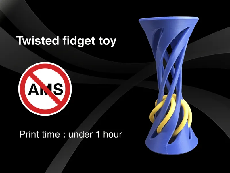 Twisted fidget toy