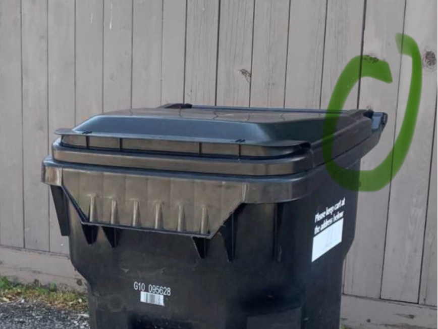 Pin replacement for garbage bin lid hinge