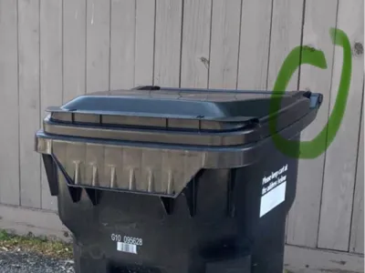 Pin replacement for garbage bin lid hinge