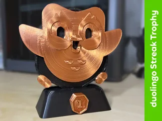 Customizable Duolingo Streak Trophy