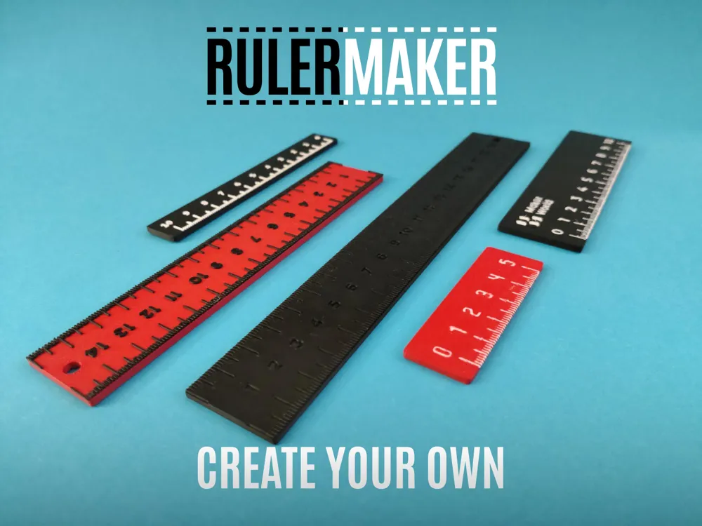 Ruler Maker - Customizable Rulers by Koolm MakerWorld: Download Free 3D ...