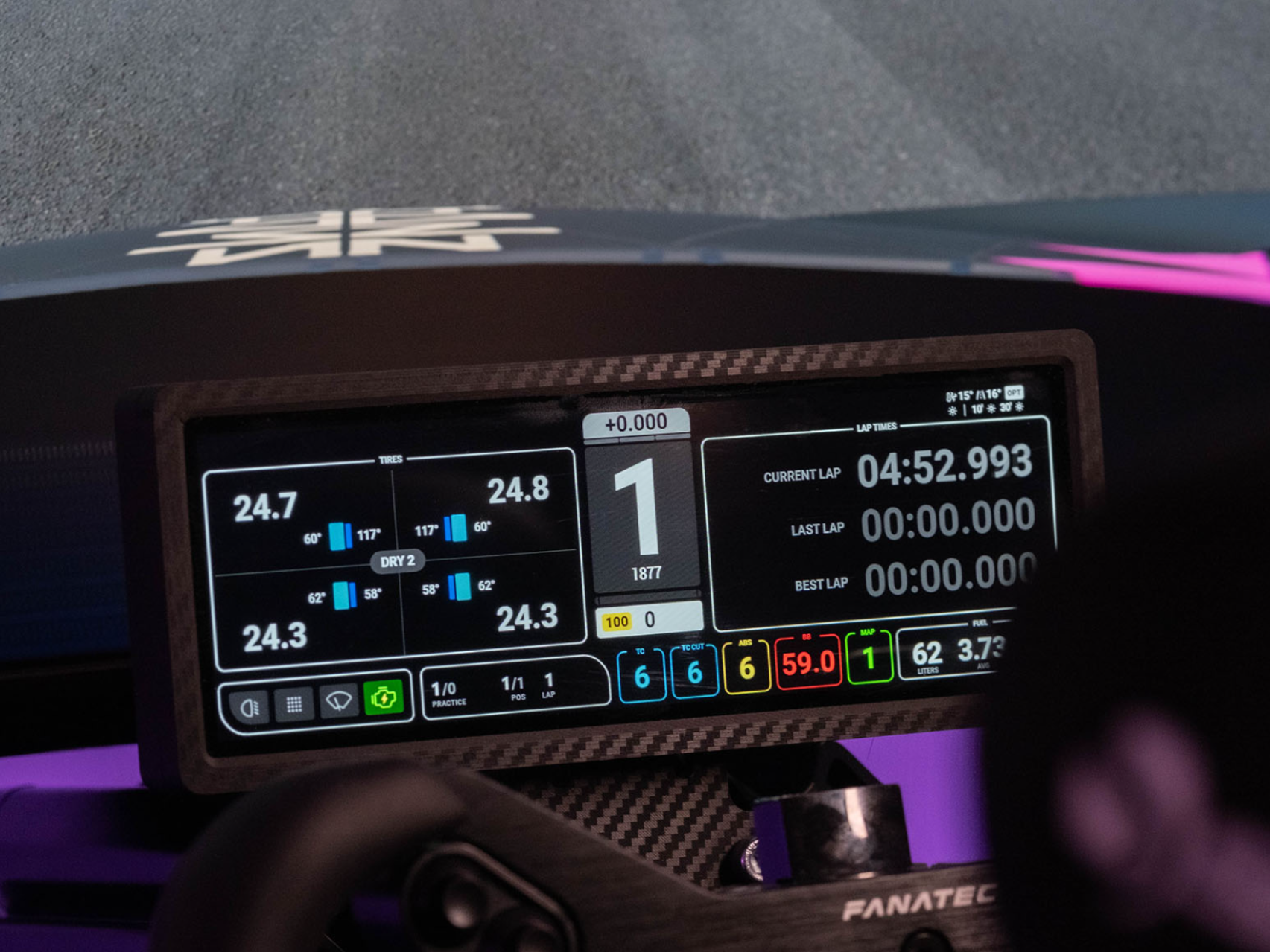 7.8-inch VoCore Sim Racing Dashboard (SimHub)