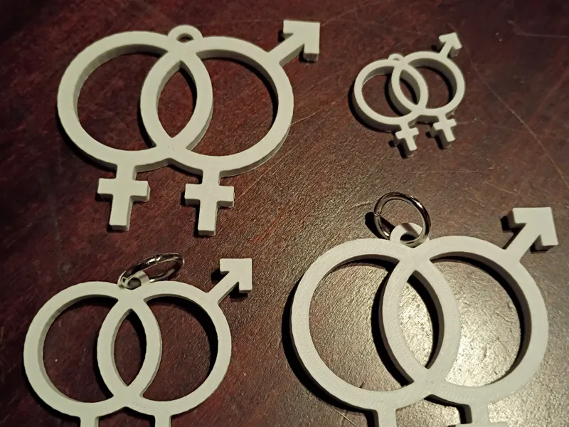 Trans-lesbian keychains/charms