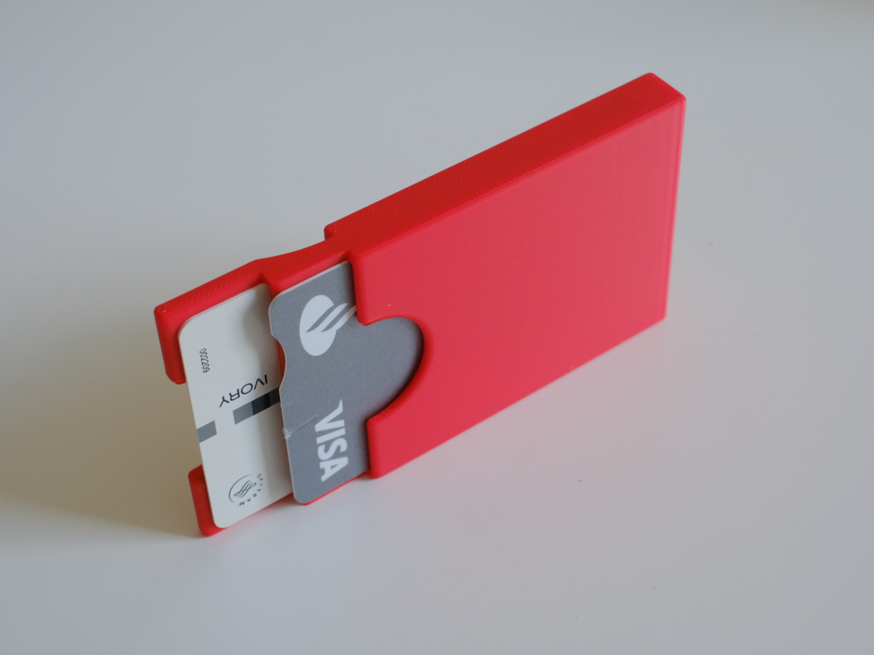 Super slim minimalist wallet, 2 cards and cash