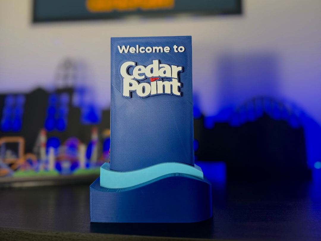 Cedar Point Welcome Sign