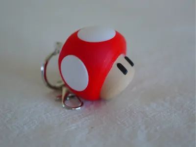 Super Mario: Classic Mushroom Keychain