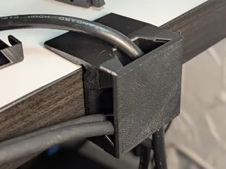 Cable organizer for Ikea desk