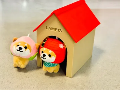 Doghouse for small plush toys V2