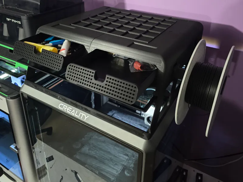 Creality K1 Max CFS/Gridfinity Riser With Storage