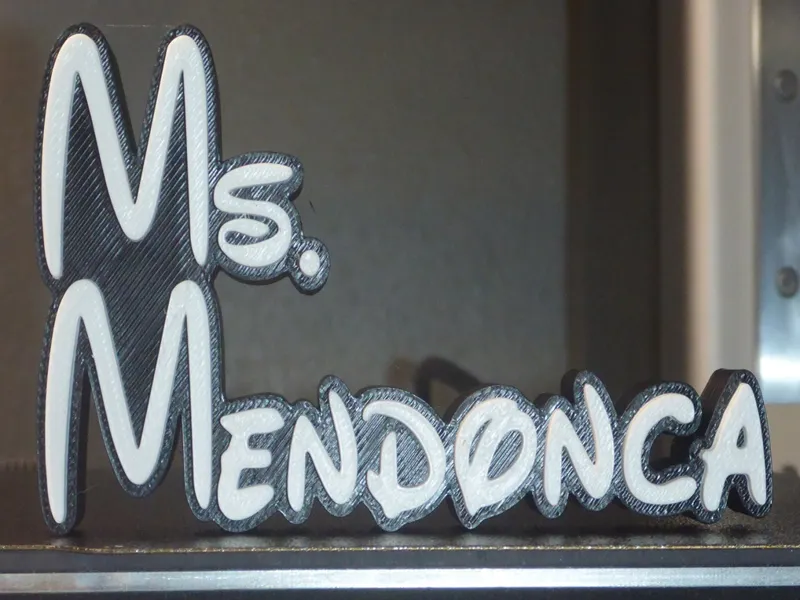 Teachers Name Plate for their Desk