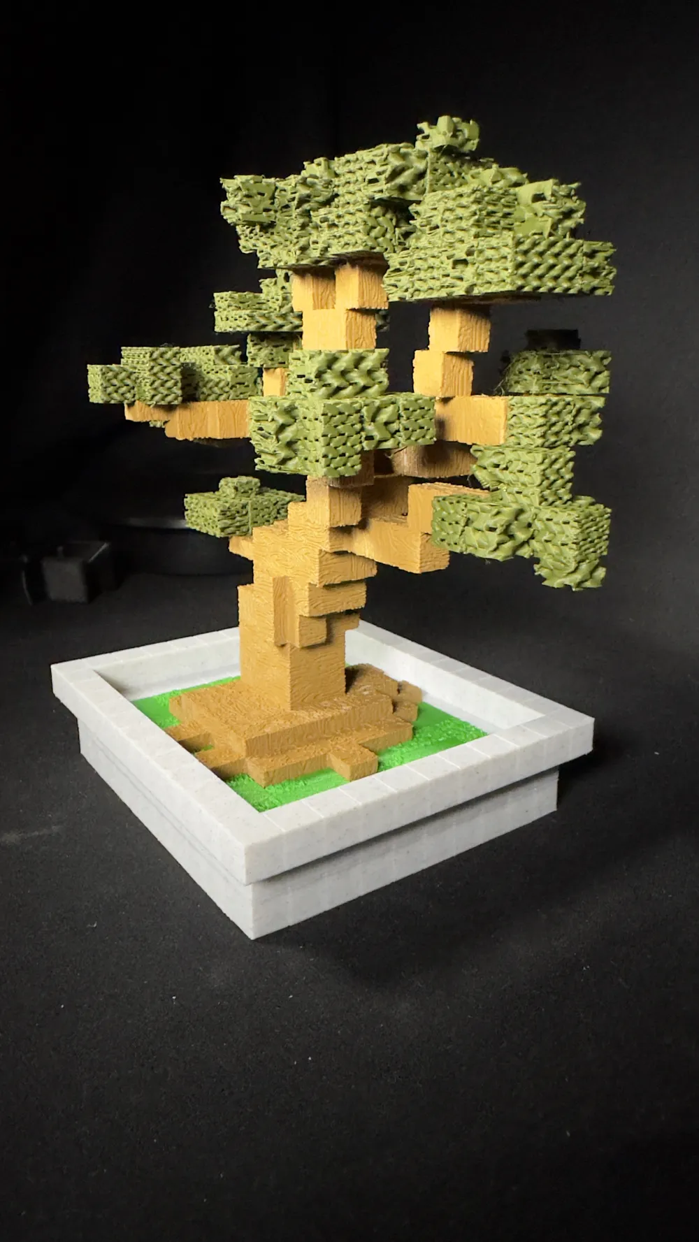 Minecraft Style Voxel Bonsai Tree - Free 3D Print Model - MakerWorld