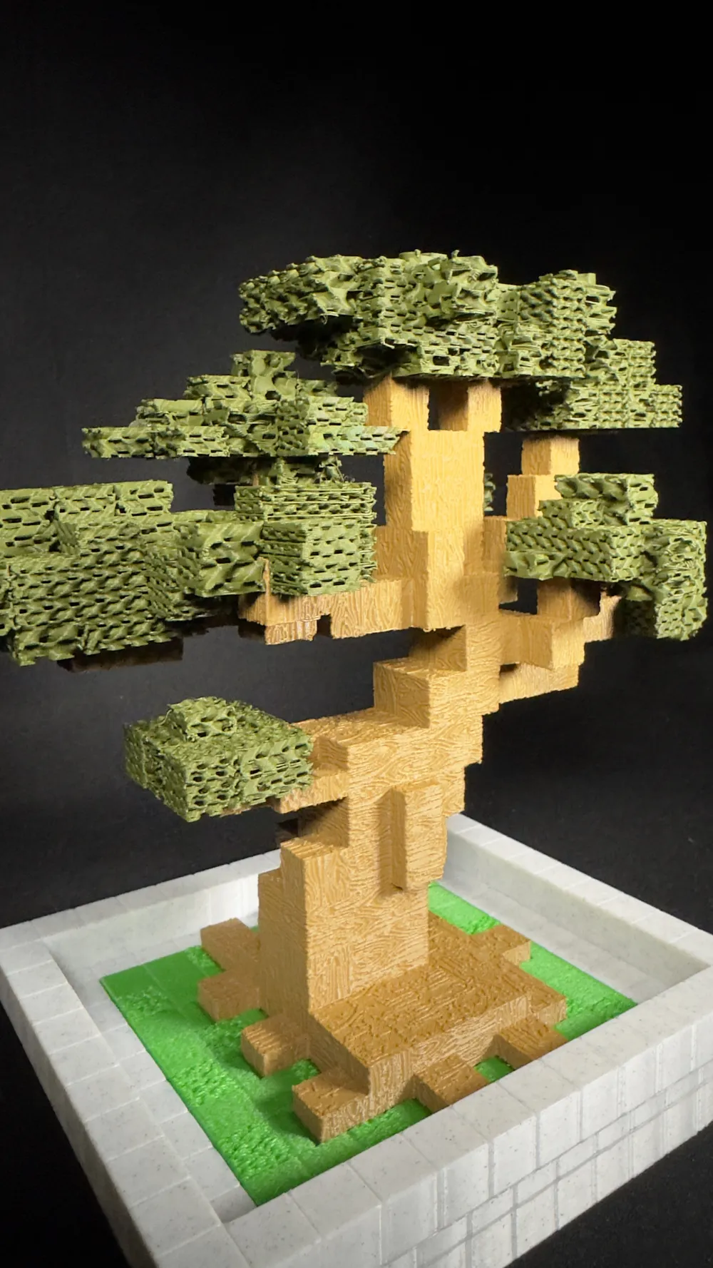 Minecraft Style Voxel Bonsai Tree - Free 3D Print Model - MakerWorld