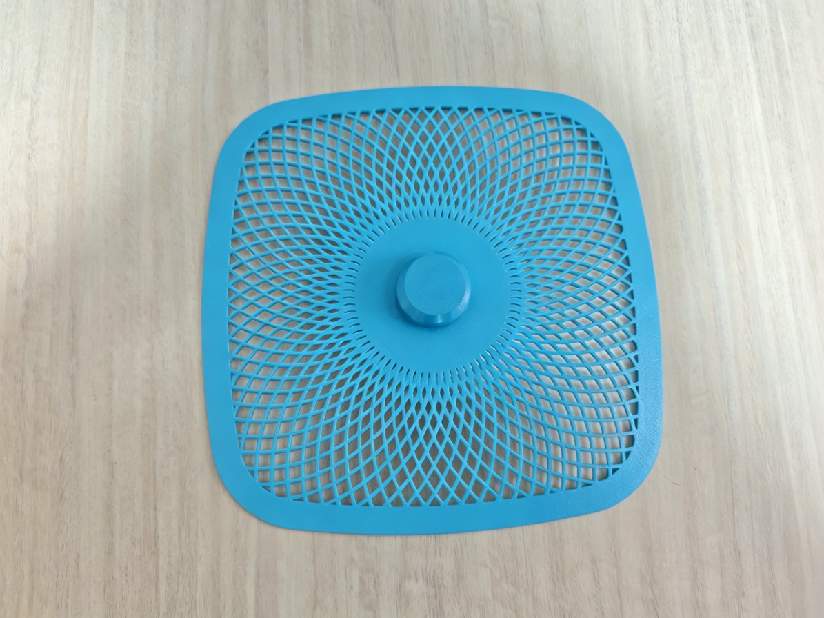 Miniatura 4 do modelo 3D 220mm方形镂空收纳盒带盖(Square hollow storage box with lid)