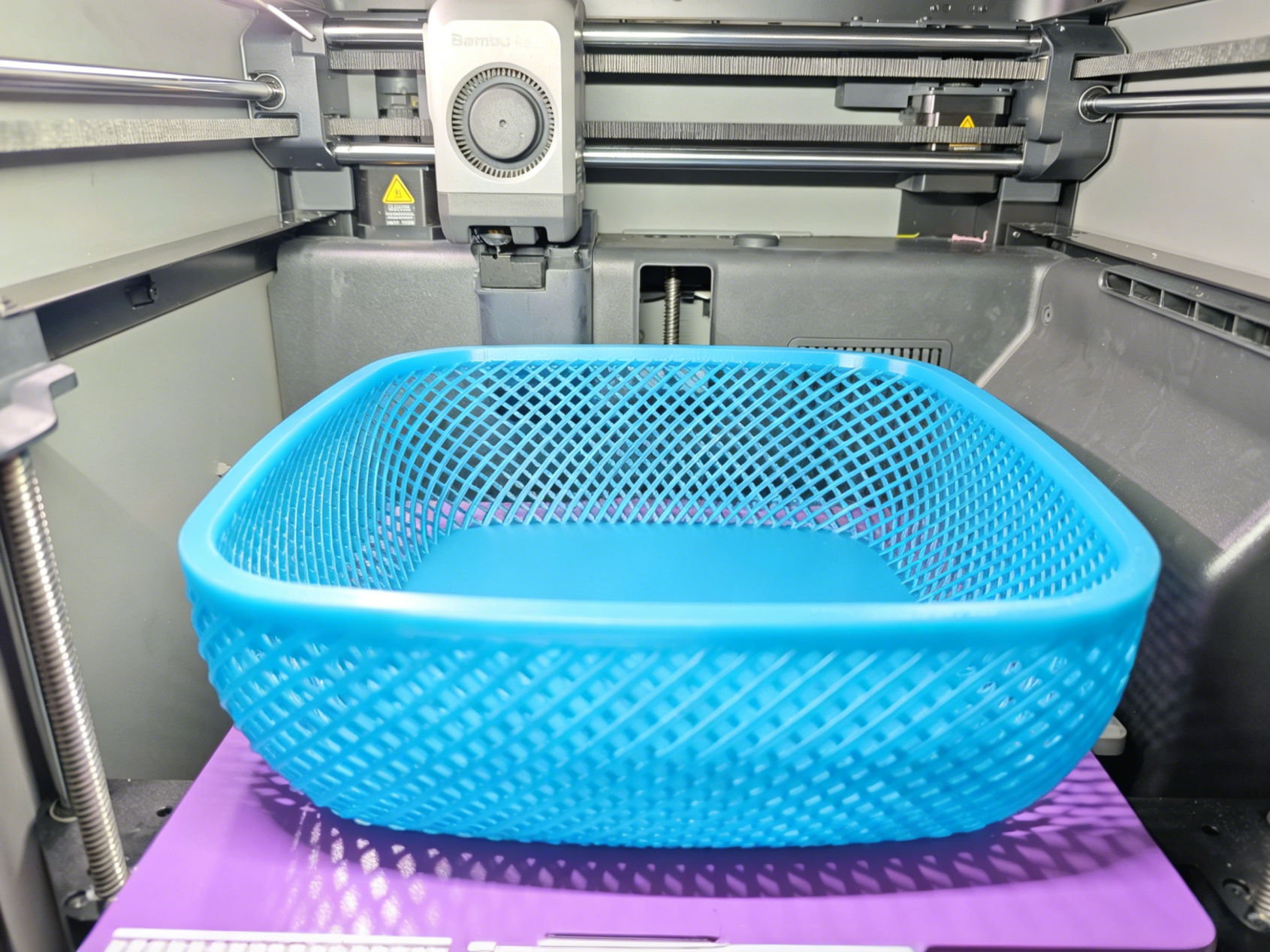 Miniatura 3 do modelo 3D 220mm方形镂空收纳盒带盖(Square hollow storage box with lid)