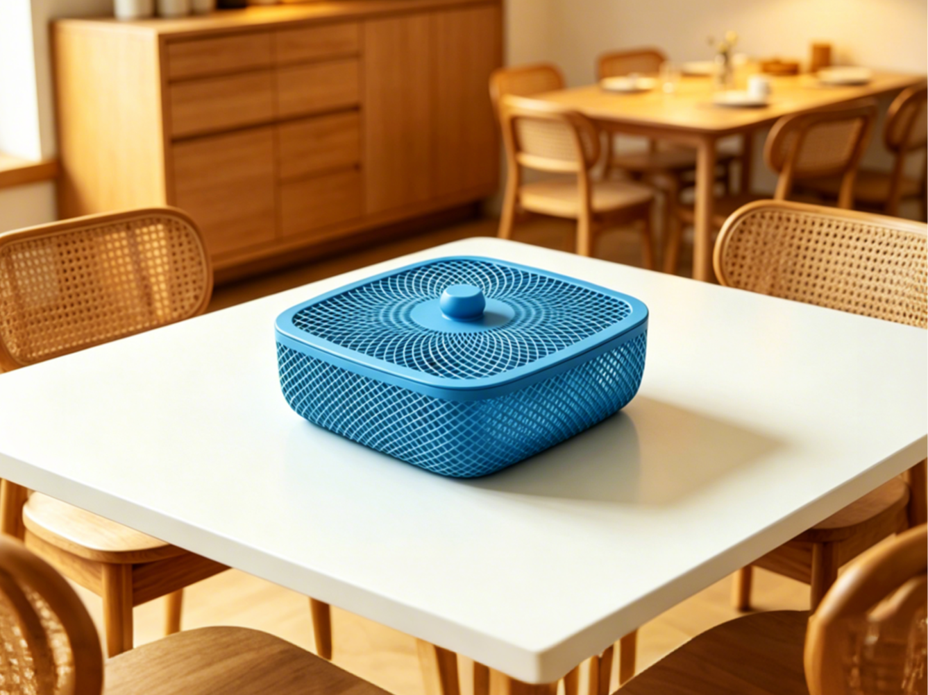 220mm方形镂空收纳盒带盖(Square hollow storage box with lid)