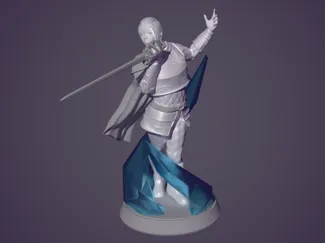 Female Eldritch Knight - D&D Miniature