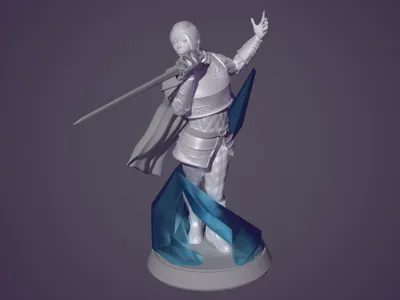 Female Eldritch Knight - D&D Miniature