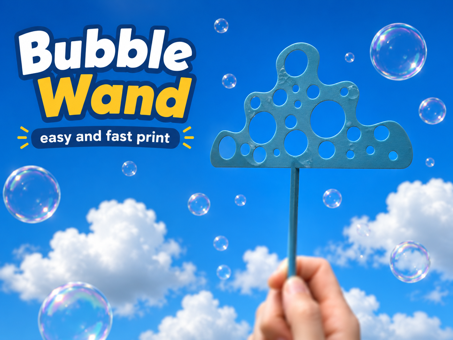 Bubble Wand | Fast and Easy Print  ~12G