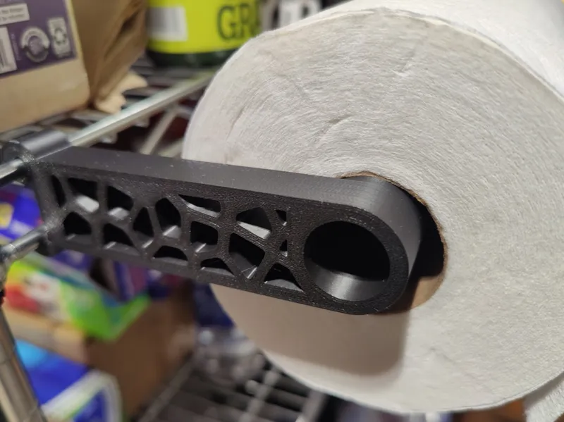Trinity Wire Rack Shelf Voronoi Paper Tower Holder