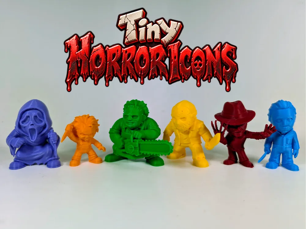 Tiny Horror Icons - Free 3D Print Model - MakerWorld