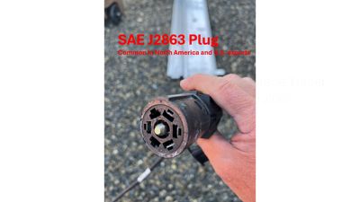 Trailer Electrical Plug Storage Bracket  RV-Style
