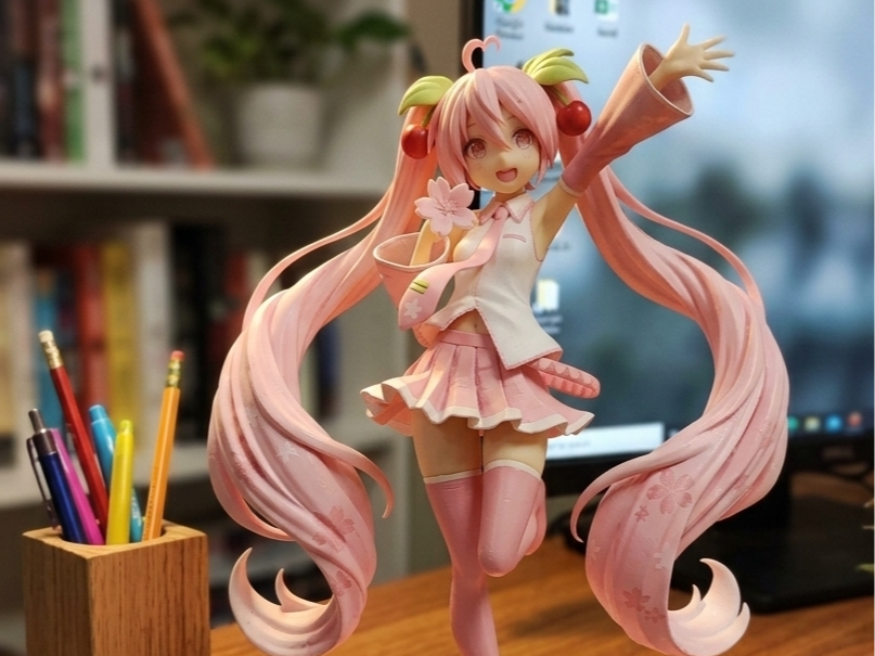 Sakura Miku Figure - Pink Anime Idol (25cm) - 1
