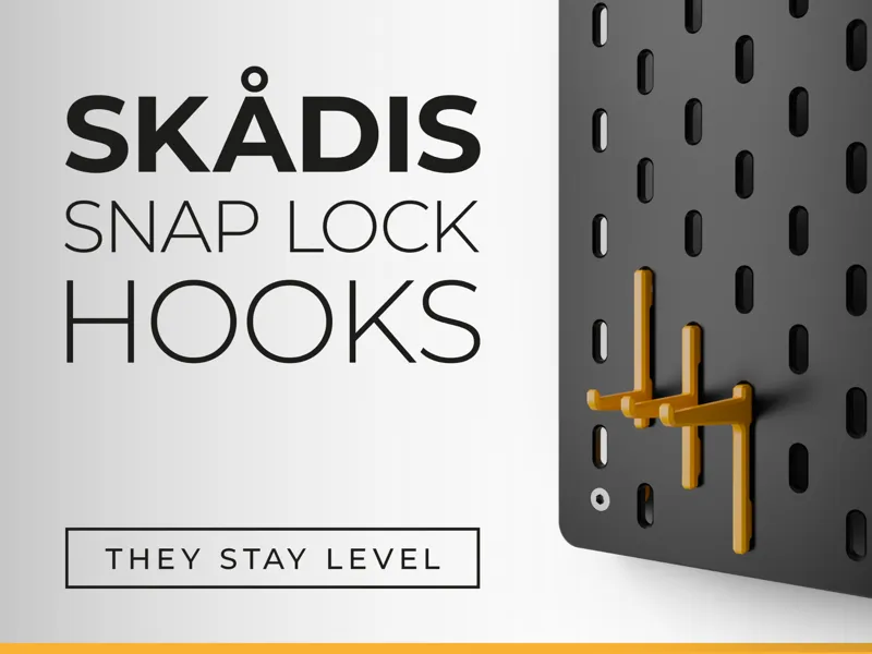IKEA Skadis Snap Lock Hooks