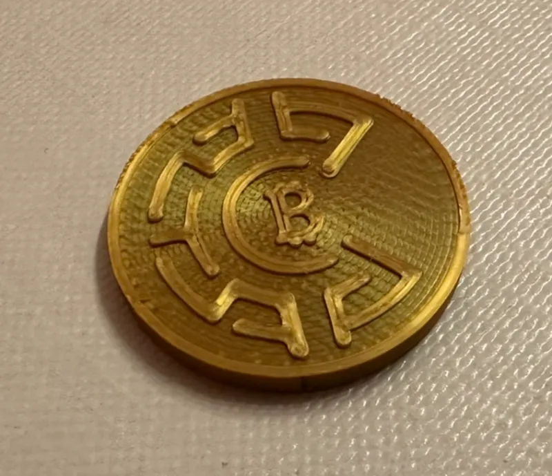 Bitcoin Cart Coin (1 EURO size)