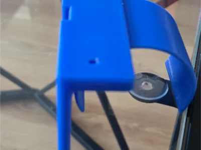 Balcony hand rail solar lamp clamp v1