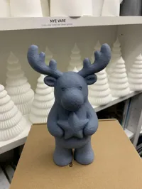Figurine élan étoile blanche de Noël — photo 6