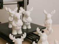 Figurine élan étoile blanche de Noël — photo 1