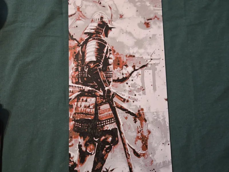Samurai Mountains Hueforge Multipart Wall Art