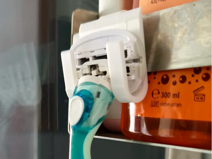 Universal Shower Razor Holder (Clip-On up to 5mm)