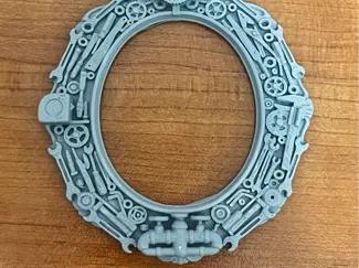 Oval Tool-Themed Frame 