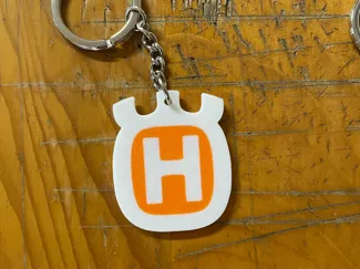 Husqvarna logo keychain