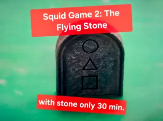 Squid Game 2: Flying Stone Game Tombstone & Rock