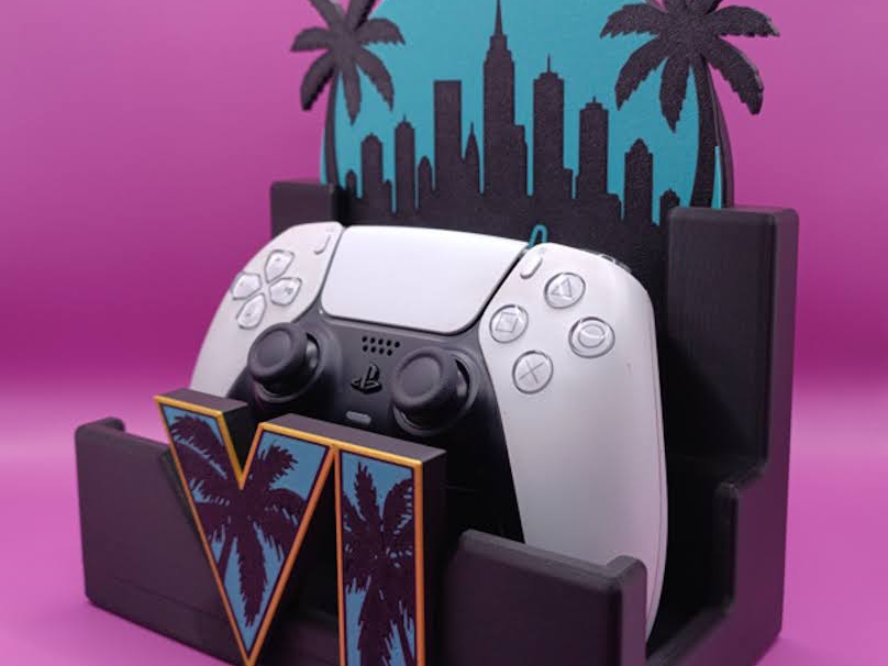DualSense GTA VI Wall Mount / Desk Stand