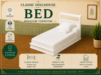 Classic Dollhouse Bed