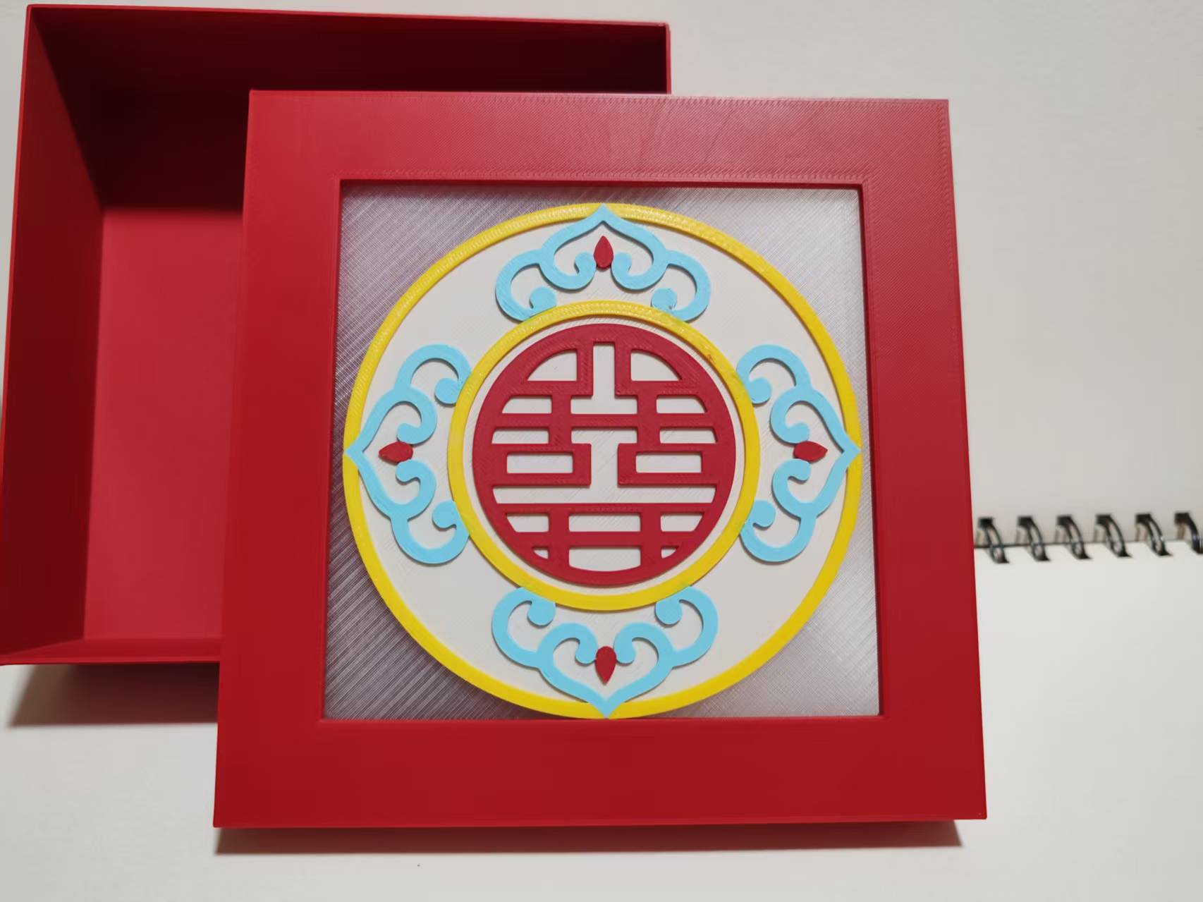 Miniatura 1 do modelo 3D 中式掐丝珐琅喜盒