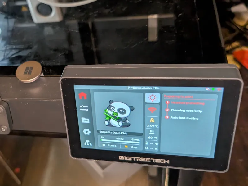 Bigtreetech mount for Bambu Labs P1S