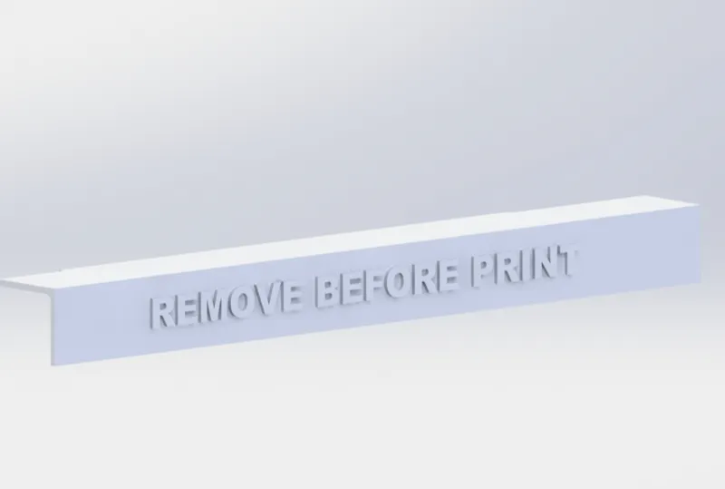 Remove before print X rail dust cover Bambu Lab A1