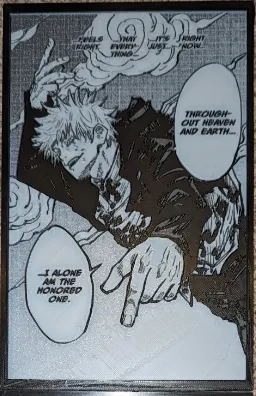 HueForge Jujutsu Kaisen Gojo the Honored One Panel