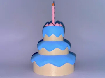 Letrero o emblema decorativo: Celebration cake — vista de referencia 4