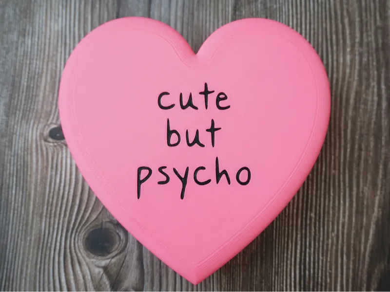 Cute but Psycho Heart Box – Funny Jewelry Box